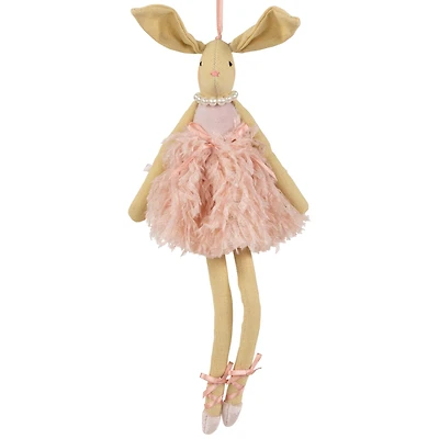13" Plush Ballerina Bunny Easter Wall Decoration