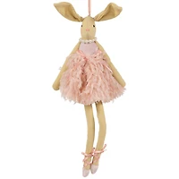 13" Plush Ballerina Bunny Easter Wall Decoration