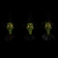 Smirking Witch Halloween Pathway Markers Set, 3ct.