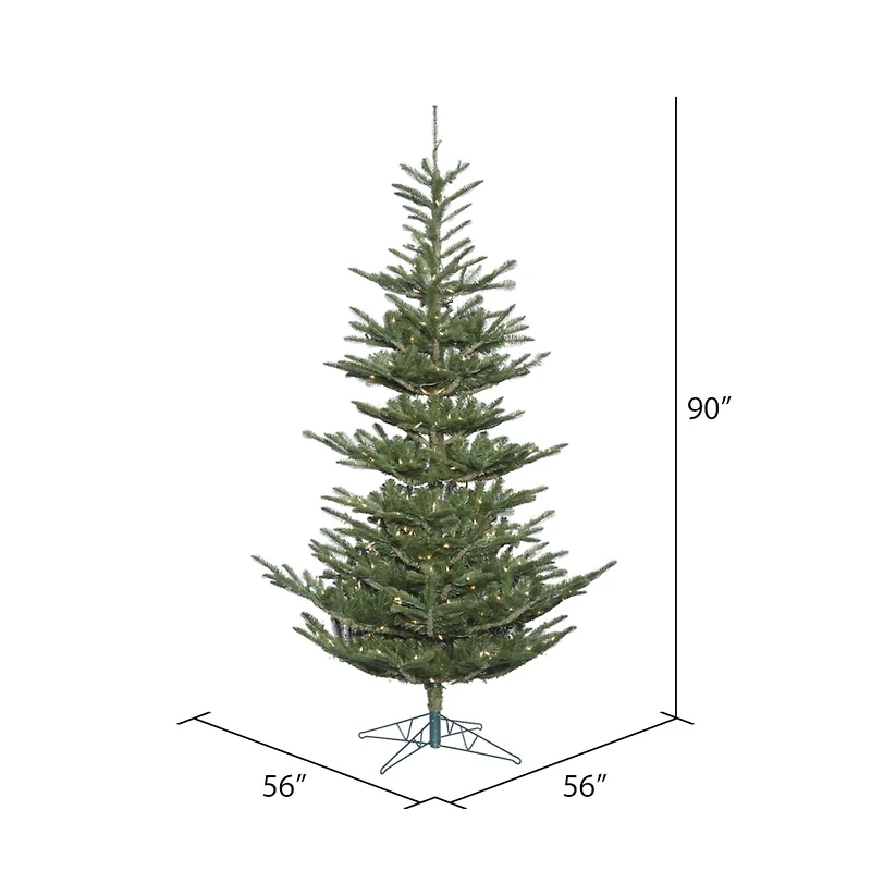 7.5ft. Pre-Lit Alberta Spruce Artificial Christmas Tree, Clear Lights