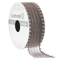 1" x 5yd. Silver Sheer Ribbon by Celebrate It™ Classic