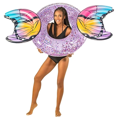 PoolCandy 40" Glitter Butterfly Pool Tube