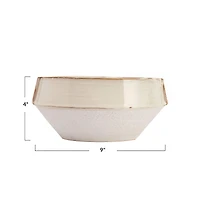 Hello Honey® 9" Ivory Reactive Glaze Stoneware Planter