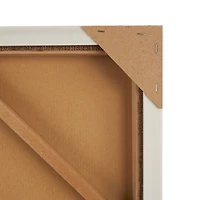 Brown Polyester Tan Ribbed Arches Abstract with Overlapping Home Wall Décor