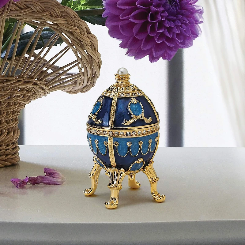 The Pushkin Collection Natalia Romanov-Style Enameled Egg