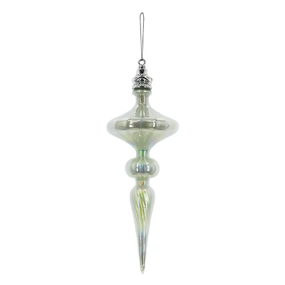 8.75" Iridescent Finial Glass Ornament by Ashland®