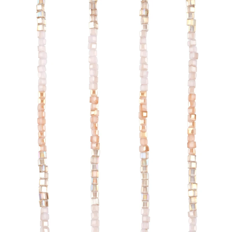 Pink Ombre Glass Cube Beads, 2mm by Bead Landing™
