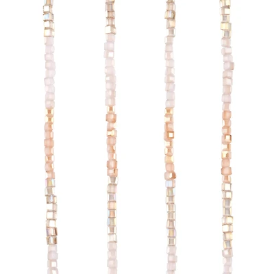 Pink Ombre Glass Cube Beads, 2mm by Bead Landing™