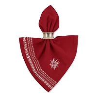 DII® Nordic Snowflake Embroidered Napkin Set, 4ct.
