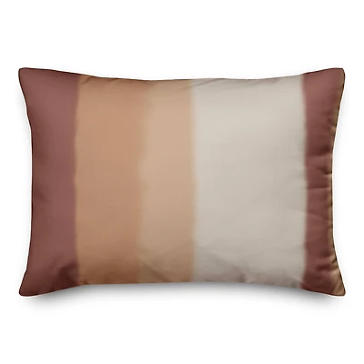 Watercolor Stripes 14" x 20" Throw Pillow