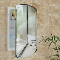 Head West Beveled Arched 16" x 30" Recessed Medicine Cabinet Accent Vanity Mirror