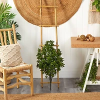 2.5ft. U.V. Resistant Green Tea Leaf Plant