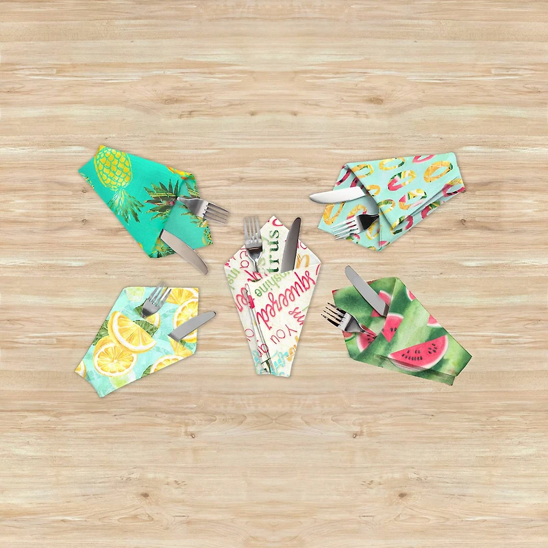Green Watermelon Cotton Fabric Bundle by Loops & Threads™