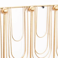 Set of 3 Gold Metal Glam Wall Hook, 16", 20", 24"