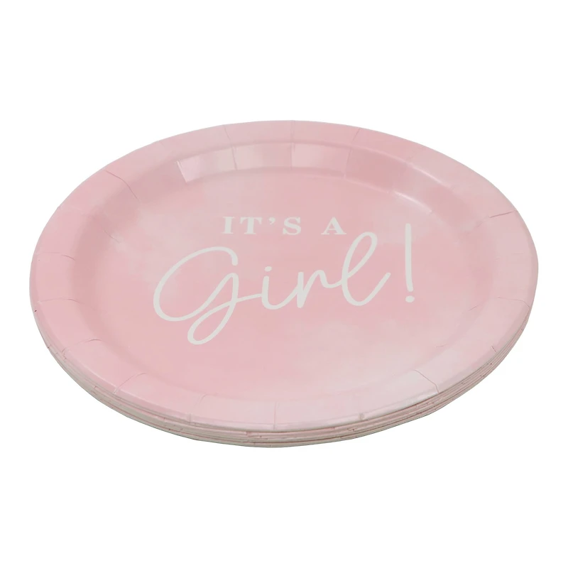 7" It's A Girl Plates, 10ct. by Celebrate It™