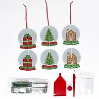 3D Snow Globe Ornament Diamond Art Kit by Make Market®