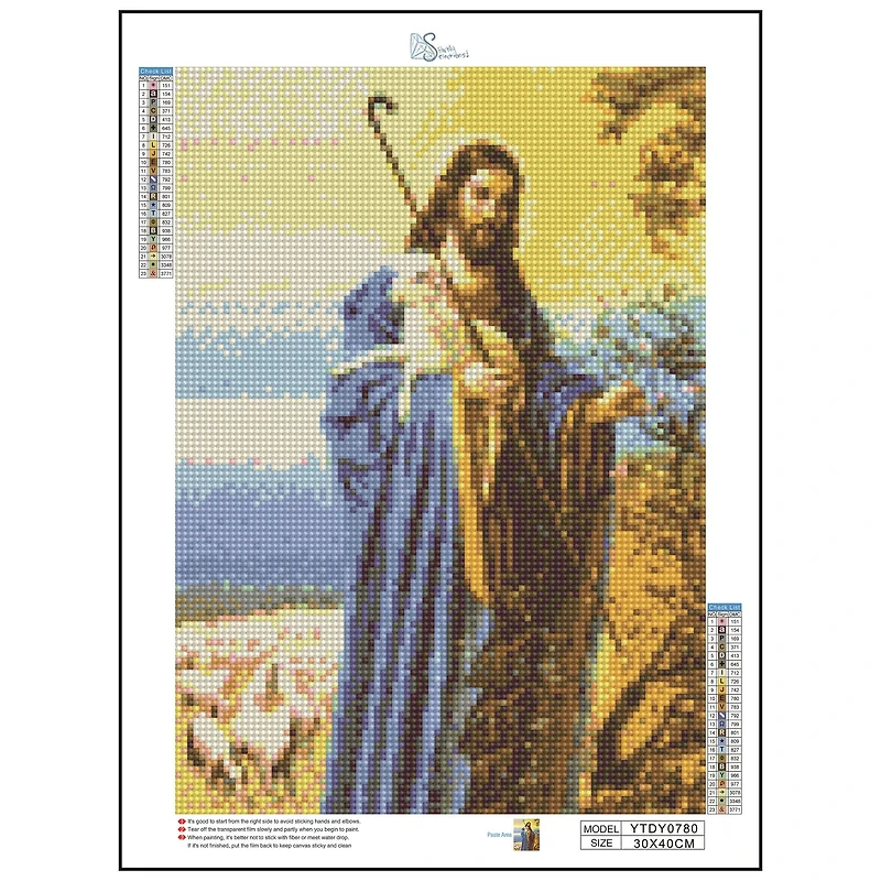 Sparkly Selections Jesus with the Lost Sheep Diamond Painting Kit