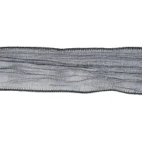 2.5" x 20ft. Black Metallic Wired Ribbon by Celebrate It® Halloween