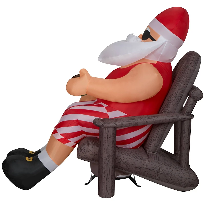 4.5ft. Airblown® Inflatable Christmas Santa in Outdoor Chair