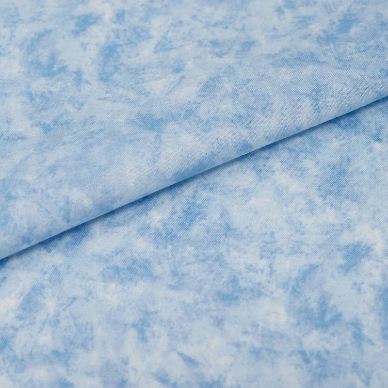 SINGER Christmas Tone-on-Tone Light Blue Cotton Fabric