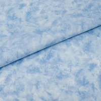SINGER Christmas Tone-on-Tone Light Blue Cotton Fabric
