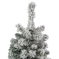 4.5ft. Unlit Flocked Madison Pine Artificial Christmas Tree