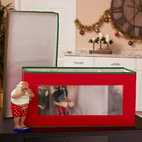 Household Essentials 15" Red Holiday Storage Box