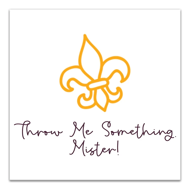 Throw Me Something Canvas Wall Art