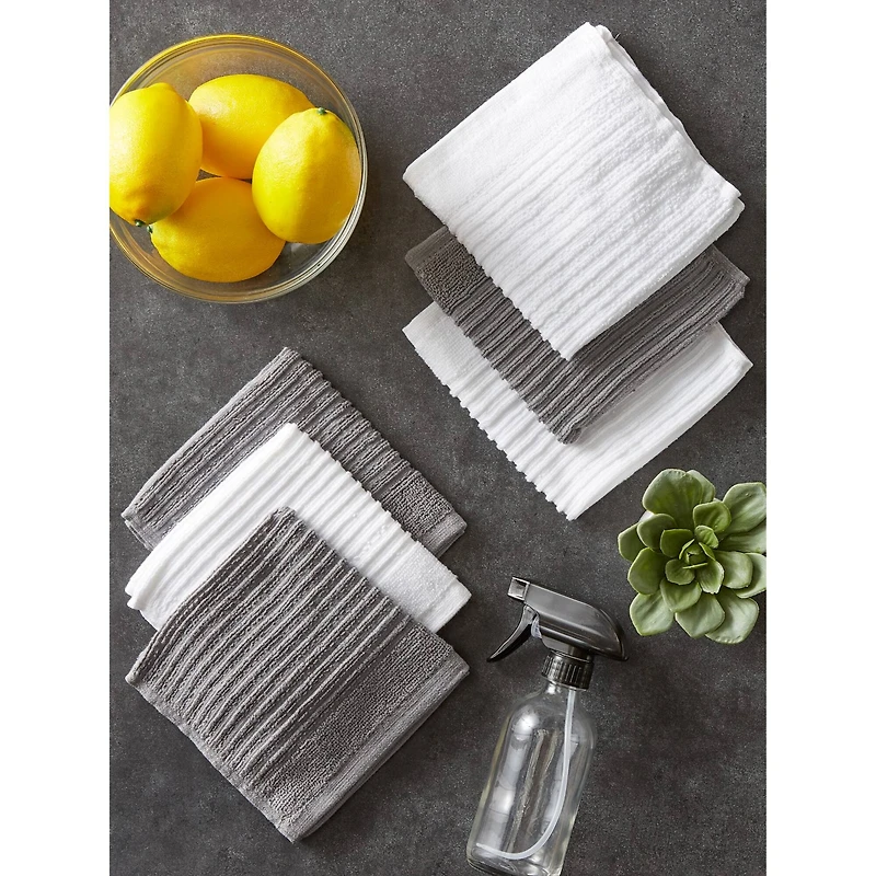 DII® Ribbed Terry Dishcloths