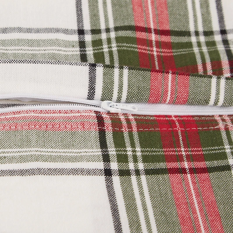 DII® Traditional Christmas Plaid Pillow Cover Set