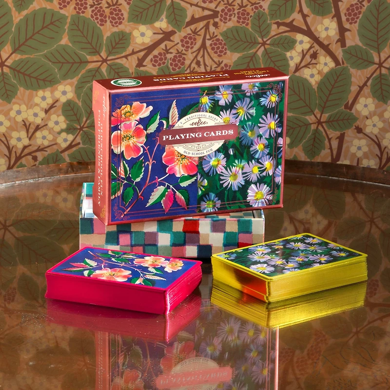 eeBoo Piece & Love Roses & Asters Playing Card Decks
