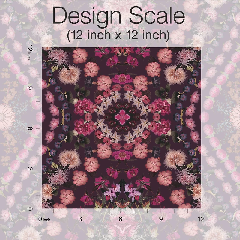 RoomMates Mr. Kate Dried Flower Kaleidoscope Peel & Stick Wallpaper