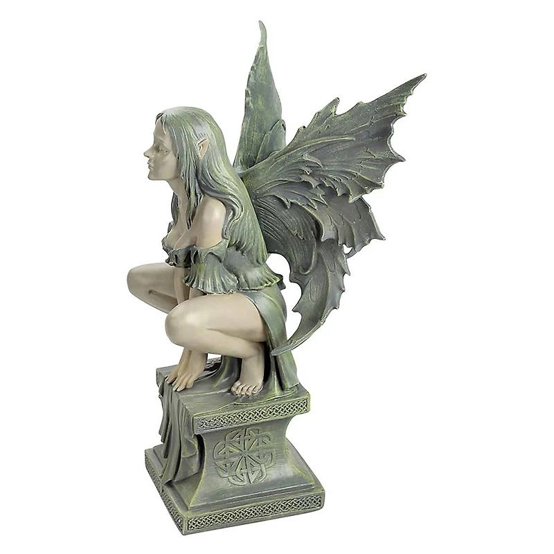 Design Toscano® 17" Large Celtic Fairy's Perilous Perch Garden Statue