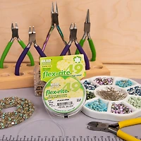 The Beadsmith® Flex-rite® 0.014" Pearl Silver 49 Strand Wire, 30ft.