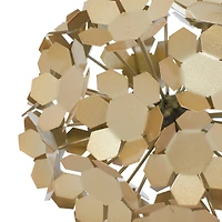 9" Gold Metal Contemporary Geometric Sculpture