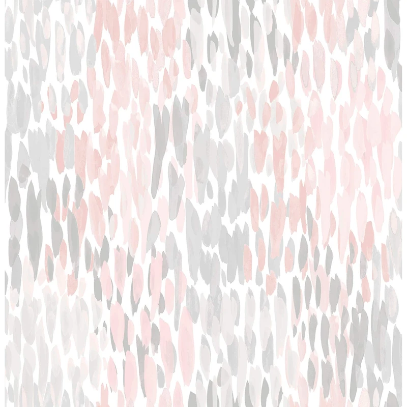 NuWallpaper Blush Make It Rain Peel & Stick Wallpaper