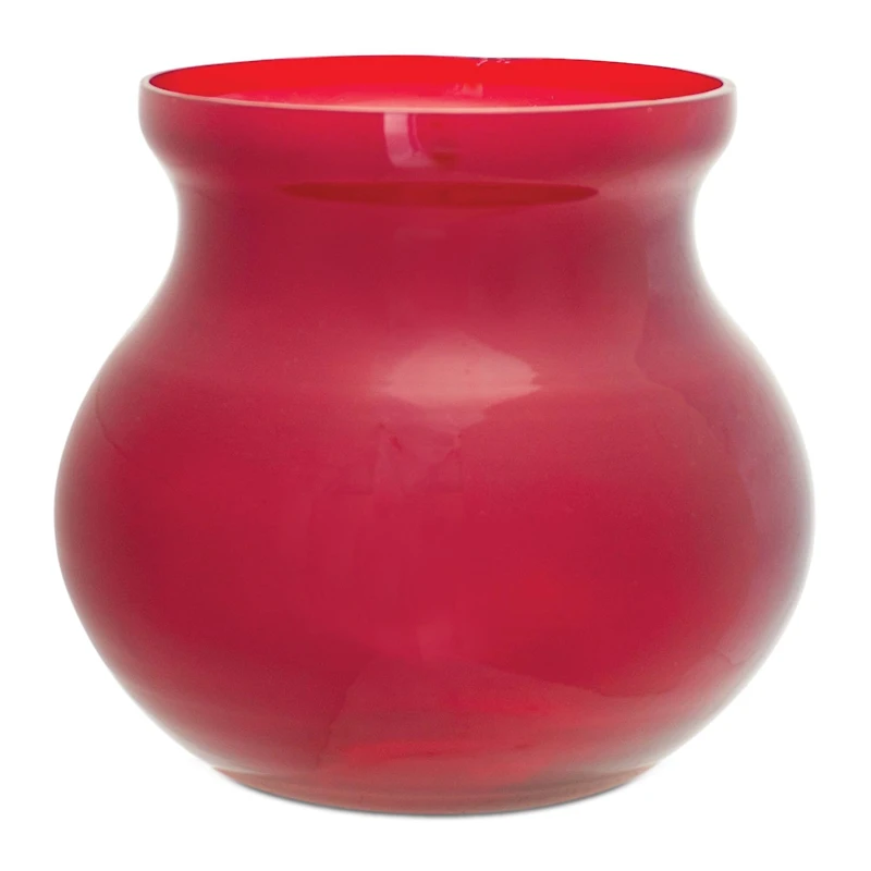 6" Red Glass Vases, 2ct.