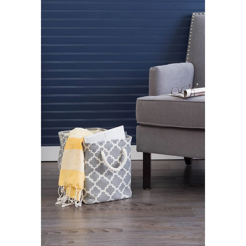 DII® Medium Rectangle Polyester Lattice Bin