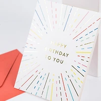 Rainbow Happy Birthday Cards & Envelopes by Recollections™, 4.25" x 5.5"