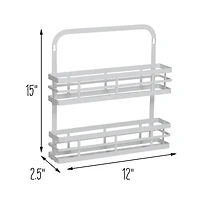 Honey Can Do 2 Tier Modern Wall Spice Rack