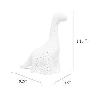 Simple Designs 11" White Porcelain Dinosaur Table Lamp