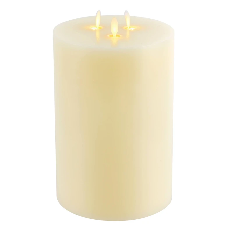 6" x 9" Oscillating Flame LED Pillar Candle by Ashland