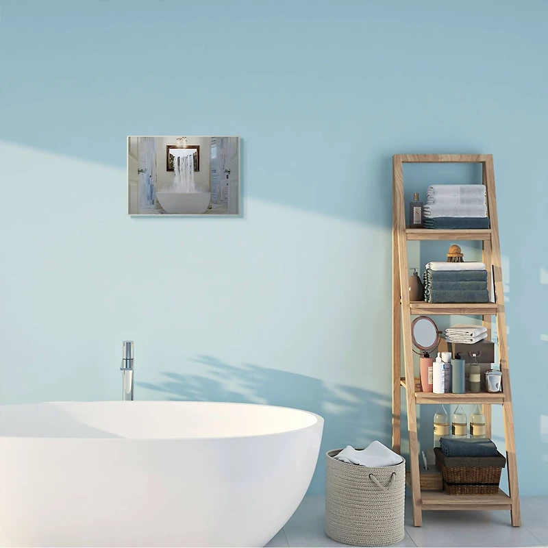 Stupell Industries Bathtub Waterfall Abstract Photograph Wall Plaque