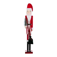 Glitzhome® 42"H Wooden Christmas Santa Nutcracker