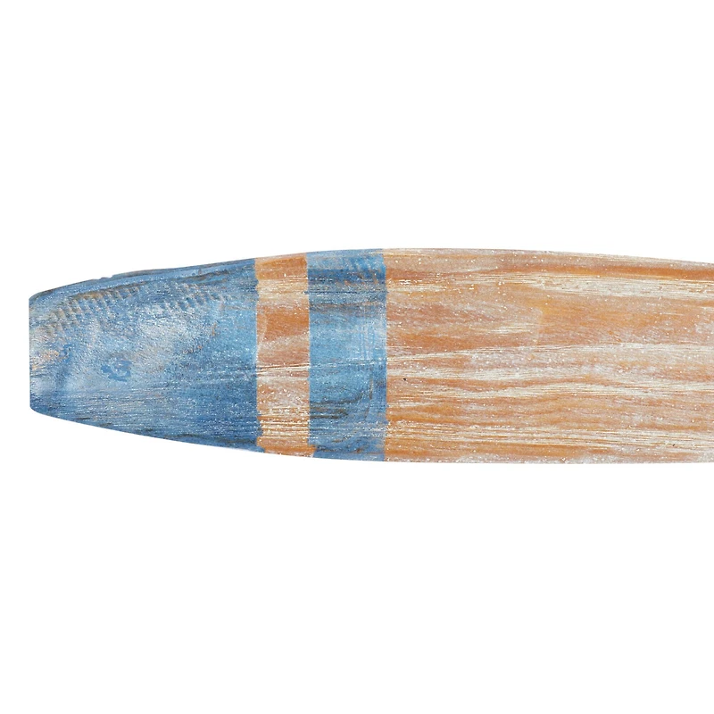 47" Light Brown Distressed Wood Industrial Propeller Wall Decor