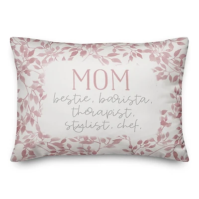 Mom Definition Throw Pillow