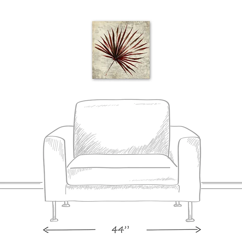 Fan Palm 16" x 16" Canvas Wall Art