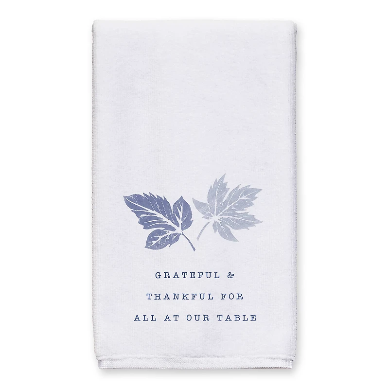 Grateful & Thankful Blue Tea Towel Set