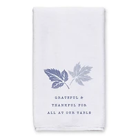 Grateful & Thankful Blue Tea Towel Set