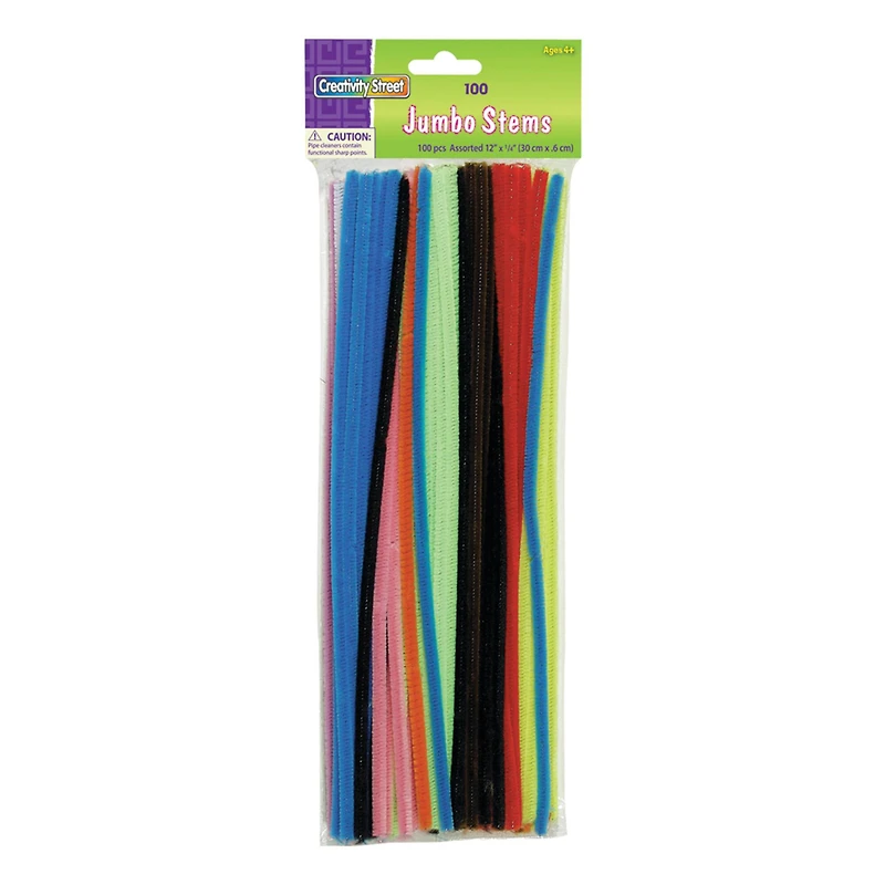 Creativity Street® Assorted Jumbo Chenille Stems, 100ct.